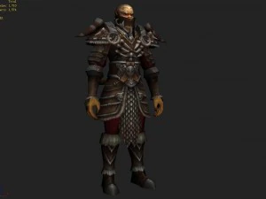 heavy armor set - monkey 01 3D Model