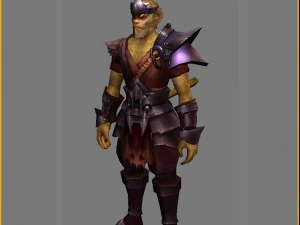 중갑옷 세트 - 원숭이 02 3D 모델