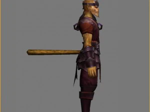 중갑옷 세트 - 원숭이 02 3D 모델