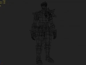 중갑옷 세트 - 원숭이 02 3D 모델