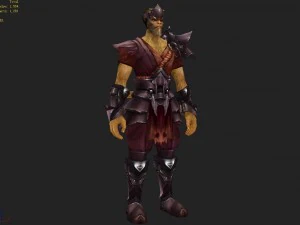 중갑옷 세트 - 원숭이 02 3D 모델