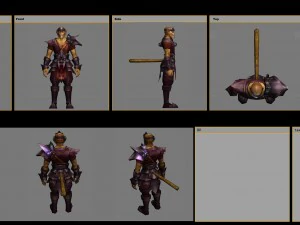 중갑옷 세트 - 원숭이 02 3D 모델