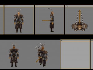 heavy armor set - monkey 04 Model 3D