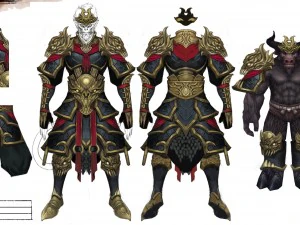 conjunto de armadura pesada - macaco 05 Modelo 3D