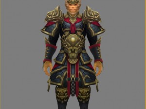 heavy armor set - monkey 05 Model 3D