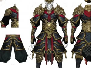 heavy armor set - monkey 05 3D Model