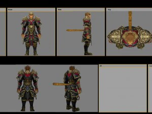 heavy armor set - monkey 05 3D Model