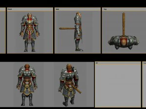 heavy armor set - monkey 07 3D Model