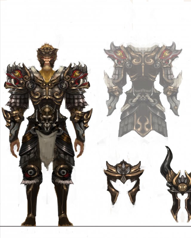 heavy armor set - monkey 08 Modèle 3D .c4d .max .obj .3ds .fbx .stl .blend 