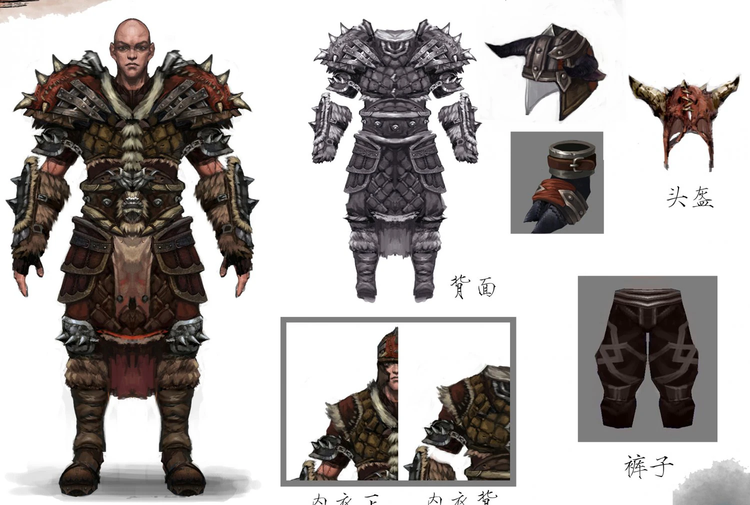 heavy armor set - monkey 10 3D Model .c4d .max .obj .3ds .fbx .stl .blend