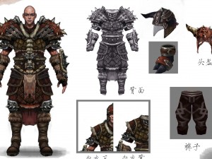 heavy armor set - monkey 10 3D Model