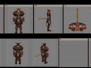 heavy armor set - monkey 10 3D Model