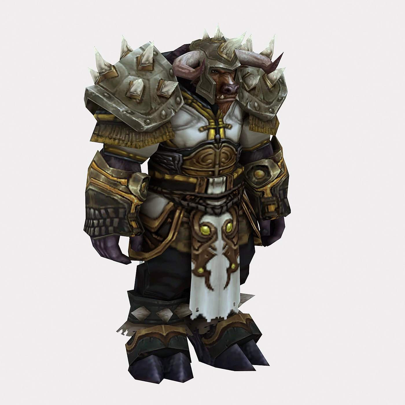 heavy armor set - cowman 01 3D Model .c4d .max .obj .3ds .fbx .stl .blend