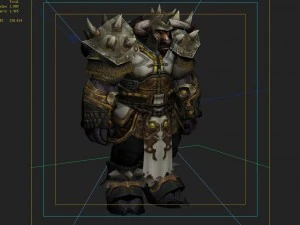 heavy armor set - cowman 01 3D Model