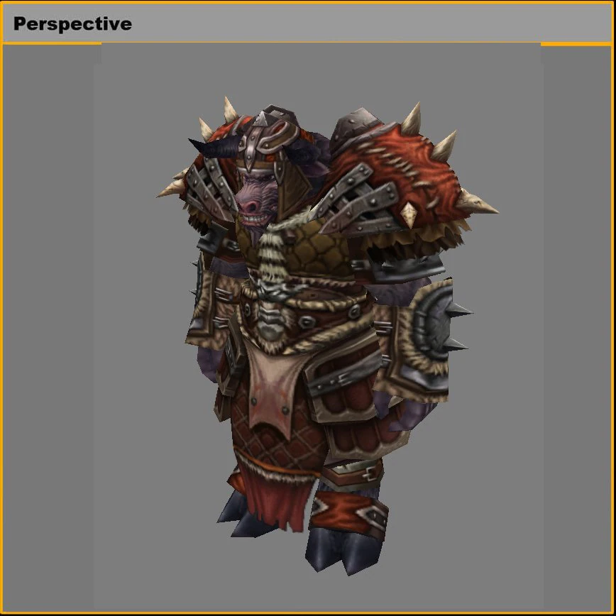 heavy armor set - cowman 02 3D Model .c4d .max .obj .3ds .fbx .stl .blend