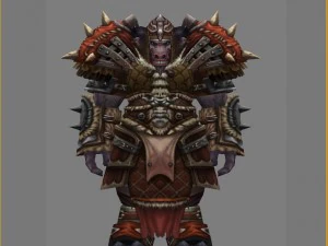 heavy armor set - cowman 02 3D Model