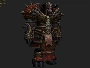 heavy armor set - cowman 02 3D Model