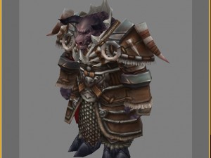 heavy armor set - cowman 03 3D Model