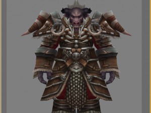 heavy armor set - cowman 03 3D Model
