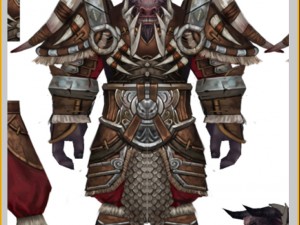heavy armor set - cowman 03 3D Model