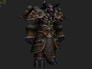 heavy armor set - cowman 03 3D Model