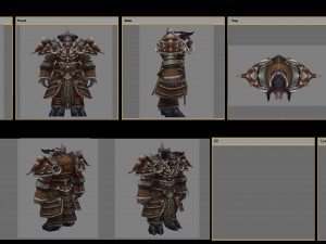 heavy armor set - cowman 03 3D Model
