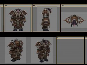 heavy armor set - cowman 03 3D Model