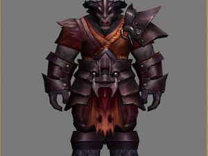 heavy armor set - cowman 04 3D Model