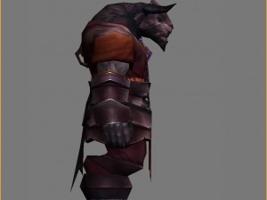 heavy armor set - cowman 04 3D Model