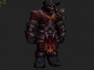 heavy armor set - cowman 04 3D Model