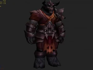 heavy armor set - cowman 04 3D Model