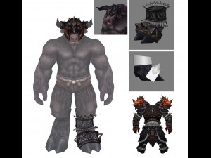 heavy armor set - cowman 05 3D 모델