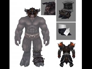 heavy armor set - cowman 05 3D Model
