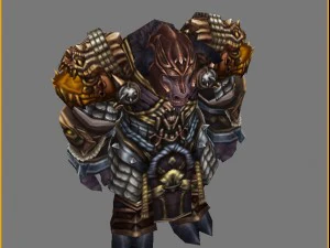 heavy armor set - cow 07 3D Model
