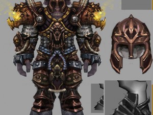 heavy armor set - cow 07 Model 3D