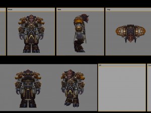 heavy armor set - cow 07 Model 3D