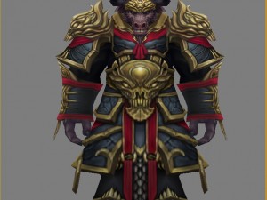 heavy armor set - cow 08 3D Model