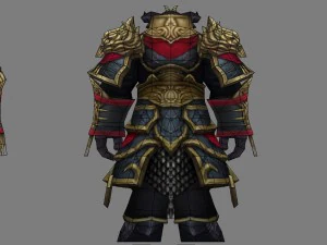 heavy armor set - cow 08 3D Model
