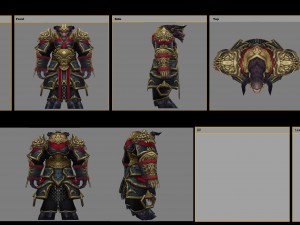 heavy armor set - cow 08 3D Model