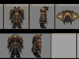 heavy armor set - cow 08 3D Model