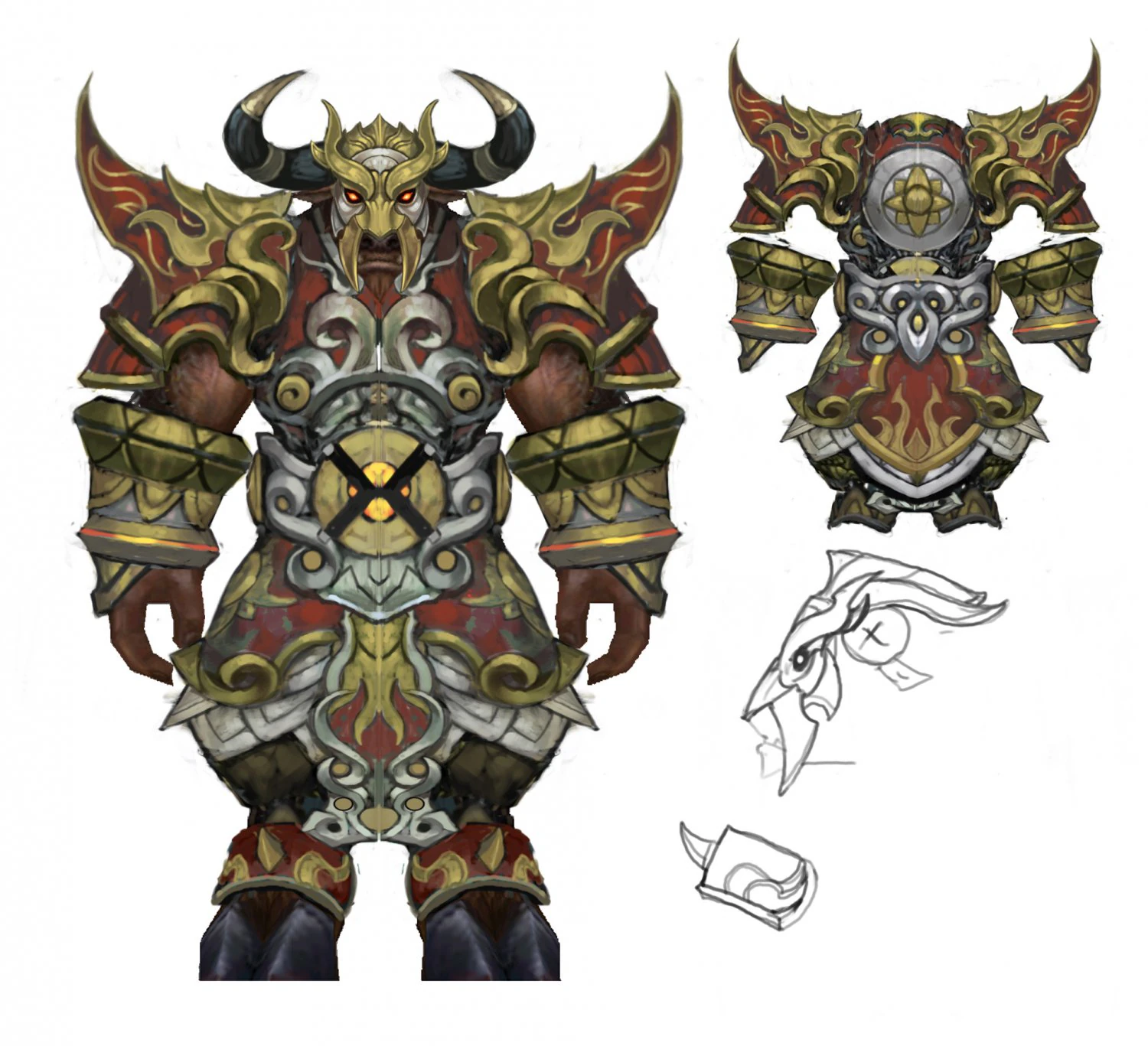 heavy armor set - cowman 09 3D Model .c4d .max .obj .3ds .fbx .stl .blend
