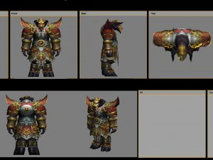 heavy armor set - cowman 09 3D Model
