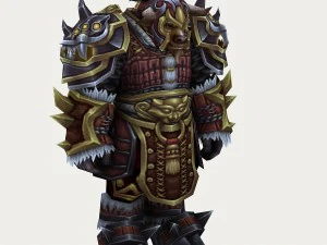 conjunto de armadura pesada - cowman 10 Modelo 3D