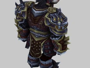 heavy armor set - cowman 10 3D Model