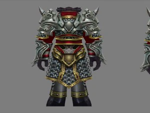 heavy armor set - cowman 11 3D Model