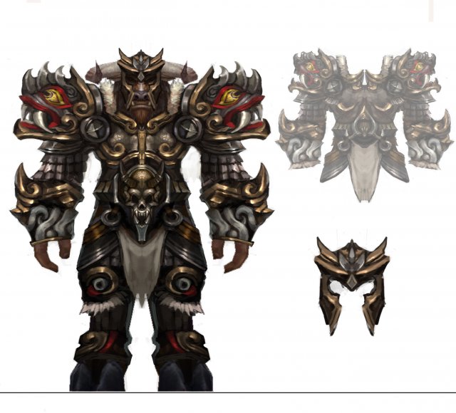 heavy armor set - cowman 12 3D Model .c4d .max .obj .3ds .fbx .stl .blend 