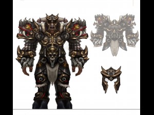 heavy armor set - cowman 12 Model 3D