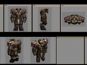 heavy armor set - cowman 12 3D Model
