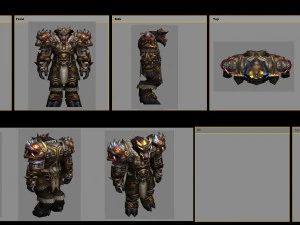 heavy armor set - cowman 12 3D Model