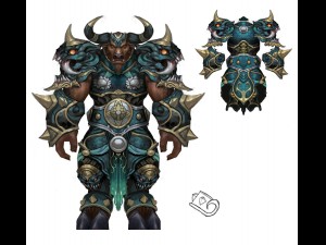 heavy armor set - cowman 13 3D Модель